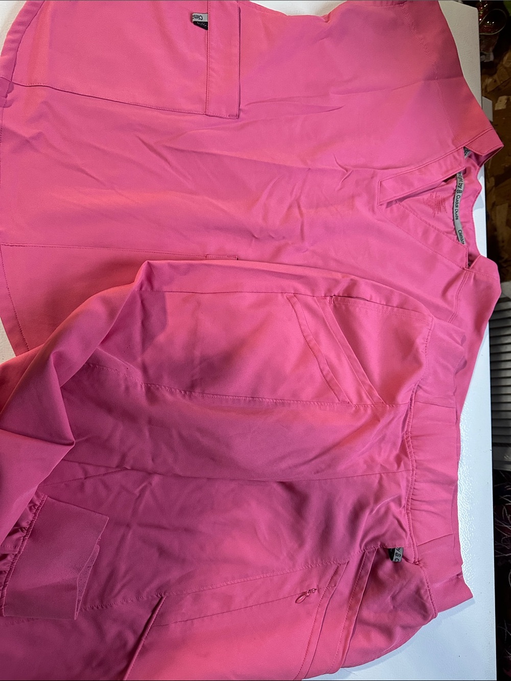 Women’s Pink Cuddl Duds small scrubs